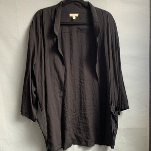 UO Silence + Noise Black Long Blazer